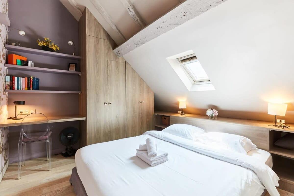 Vosges 1Br Cozy Apartment Paris Exterior photo
